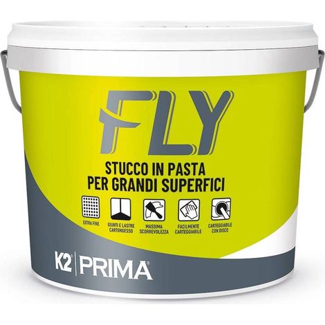 STUCCO IN PASTA P/GRANDI SUPERFICI K2 FLY 18 KG