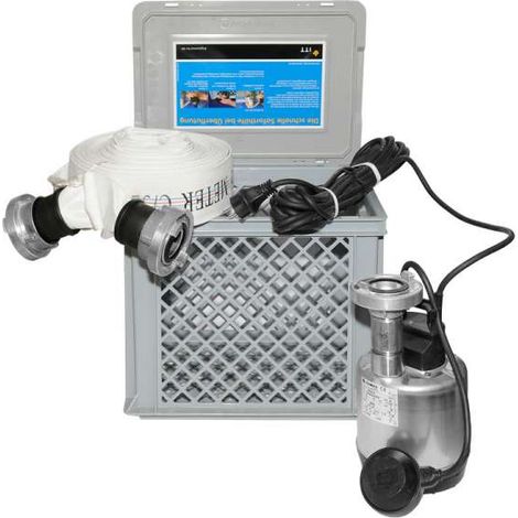 Lowara SOS Flutkit mit DOC 3/A Schmutzwasserpumpe mit C-Schlauch