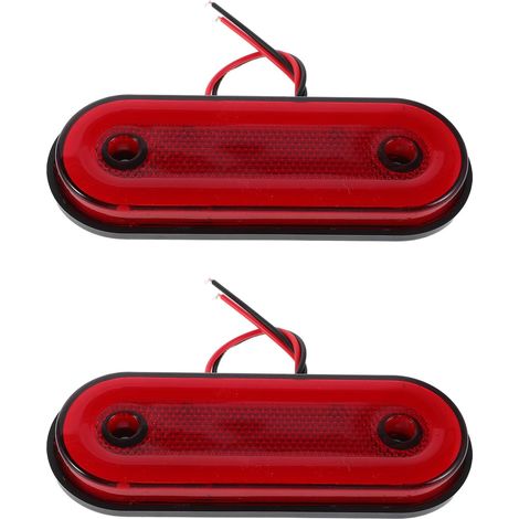 Alasum Feux de Gabarit LED Rouges Éclairage Puissant Boîtier Abs (1/5)