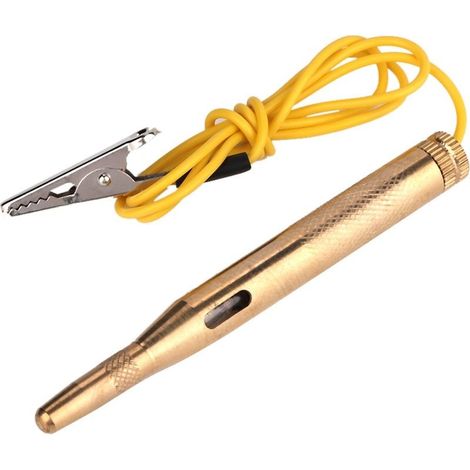 Crayon of test automatic, tester of circuit of car lightweight yellow professional precise for trailers motorcycles camping-cars (1/5)