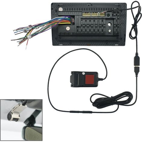 Mini caméra DVR pour voiture 170 degrés réglable HD 1080P enregistreur de course accessoires (1/4)