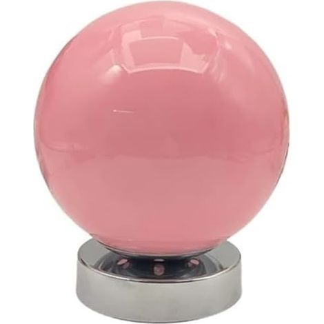 Lampe de Table en Verre, 3 Couleurs de Lumière, USB, Lampe de Chevet Minimaliste pour Chambre et Bureau, Rose (1/5)