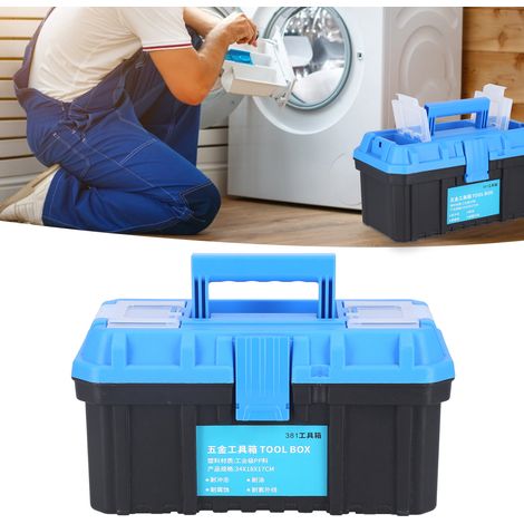 Boîte à outils 381, coffret de rangement pour outils de quincaillerie, ensemble pour la maison, étui portatif pour électricien, boîte à outils de rangement pour voiture, petit format (1/5)