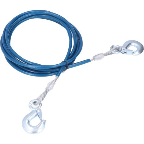Câble de remorquage robuste 4 m x 10 mm, sangle de remorquage résistante à la rupture (11 023 lb) pour SUV, véhicules tout-terrain et pick-up