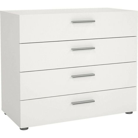 Dmora - Cassettiera Arwen, Settimino multiuso, Comò camera da letto, Mobile con cassetti, 80x40 h68 cm, Bianco