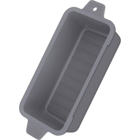 1 bac à graisse en silicone, réutilisable, 22,6 x 8,3 x 4,5 cm, rouge, adapté aux barbecues et cuisines (1/5)