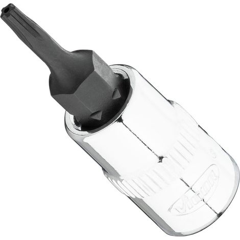 VIGOR T+ Schraubendreher-Einsatz, V7037-IPR8, 1/4 Zoll (6,3 mm) Vierkant, Innen 5-Stern Profil mit Zapfen, SW T8+H (1/2)