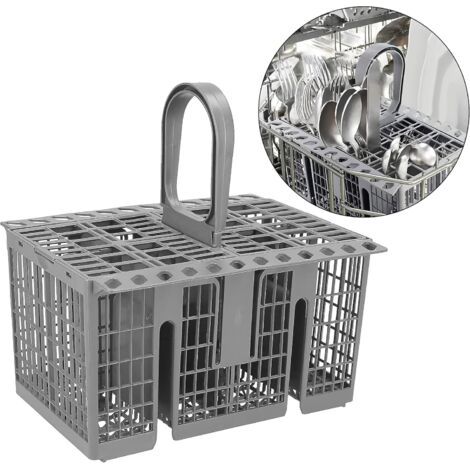 Universal Besteckkorb, großes Modell für Hotpoint Geschirrspüler 99673-8729, C00257140, C00386607, grau (1/5)