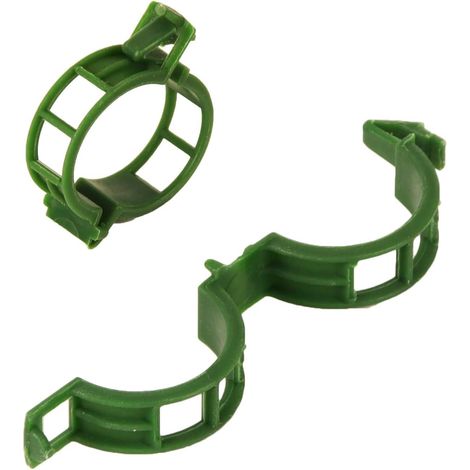 Lot de 50 clips de jardin verts pour plantes, fixations de tiges, attaches pour tomates, légumes, concombres, vignes et fleurs, pinces de soutien réutilisables (1/5)