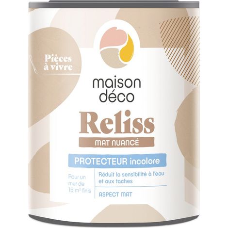 MAISON DECO Protecteur Relisse mat nuance, MAISON DECO, protecteur incolore satiné, 1l