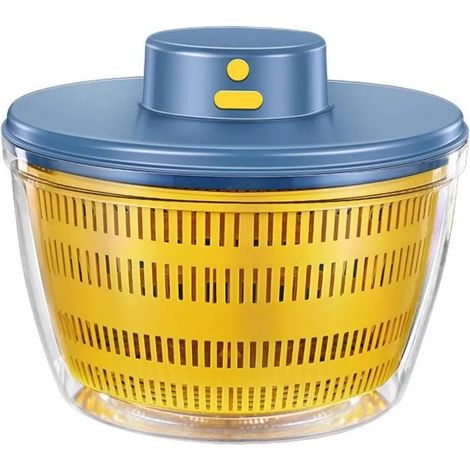 ®RisingFF Essoreuse à Salade - Rechargeable - Automatique - Grande Capacité - Facile à Nettoyer - Bleu (1/4)