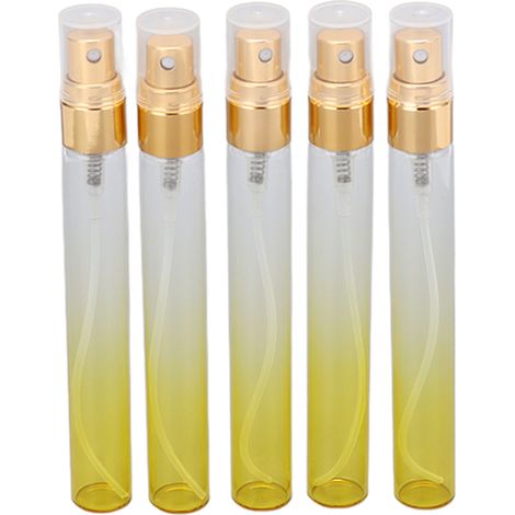 Lot de 5 mini flacons vaporisateurs de parfum rechargeables de 10 ml, format voyage, en verre vide. (1/5)