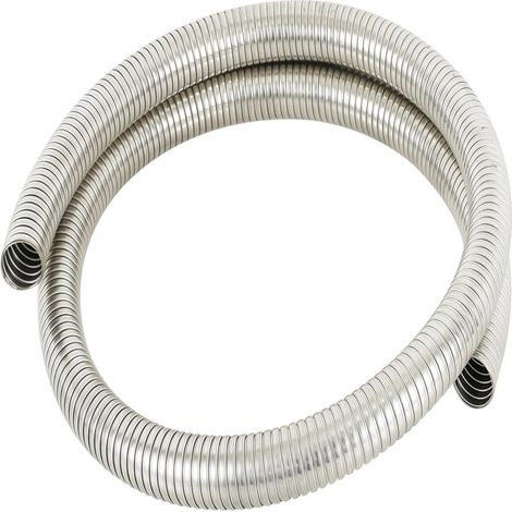 Manguera de escape flexible universal de acero inoxidable - 183 cm (72 pulg.) de largo (1,8 m) - 2,5 cm (1 pulg.) de diámetro interior (1/5)
