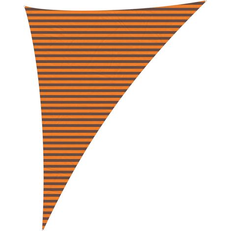 Toldo Vela de Sombra Naranja y Marrón 4 x 5 x 6,4 m vidaXL