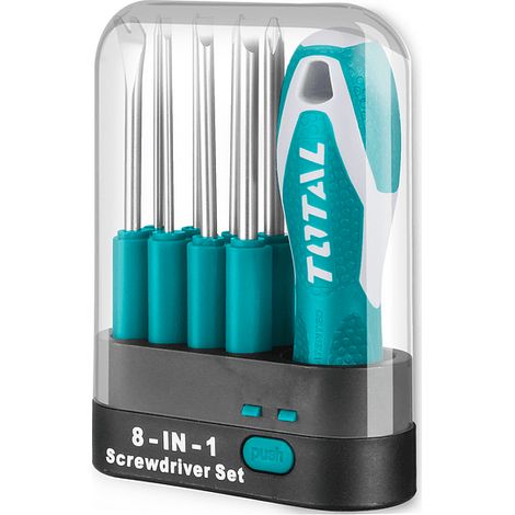 Total Tools Destornillador set con punteras intercambiables 8 EN 1 THT250906