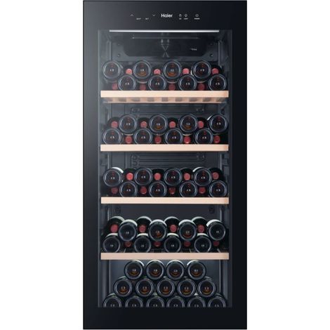 Haier Wine Bank 60 Serie 5 WS120GA. Posizionamento dell'apparecchio: Libera installazione, Colore struttura: Nero, Colore interno: Nero. Capacità bottiglie: 117 bottiglia/bottiglie, Tipo di prodott...