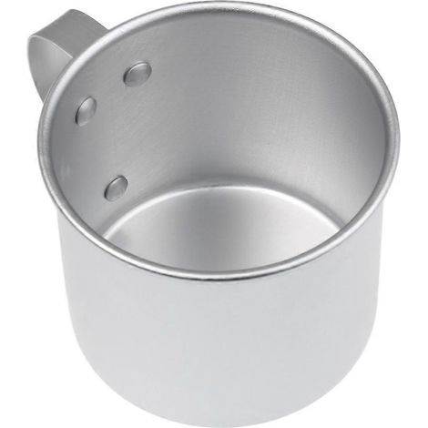 Tasse de voyage écologique de 300 ml pour le café et le thé en camping, en aluminium, idéale pour les pique-niques, les sacs à dos, les camping-cars et les barbecues. Vaisselle de voyage sécurisée pou (1/5)