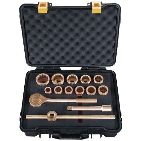 JUEGO LLAVES VASO 14 PIEZAS 3/4" CU-BE