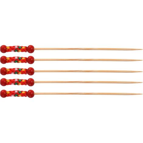 Pique en bambou rouge 12 cm - 5000 unités - Betik