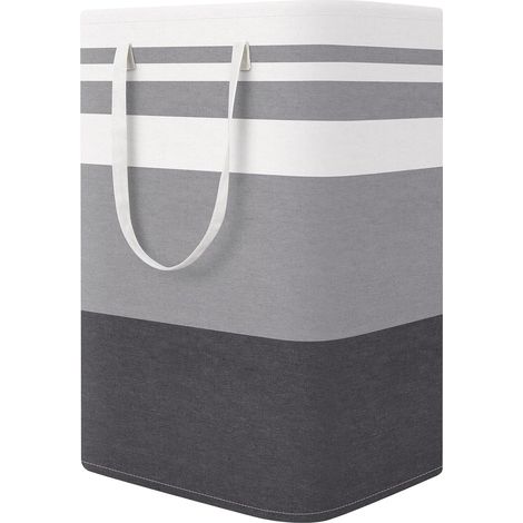 Grand panier à linge imperméable et pliable avec poignée, adapté au rangement des vêtements et des s (75 litres). (1/5)