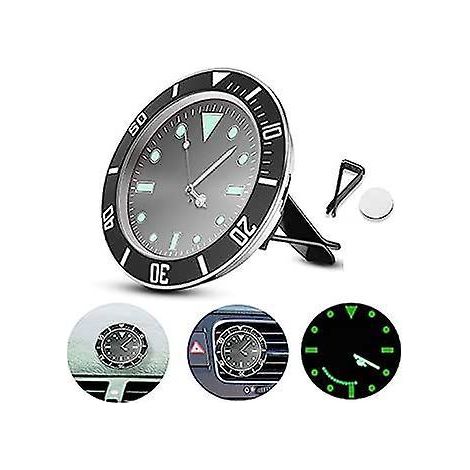 horloge De Voiture, 55cm Voiture Air Vent Horloge Automobile Quartz Horloge Dcoration Voiture Horloge Voiture Tableau Bord Horloge, Lumineux Dans (1/5)