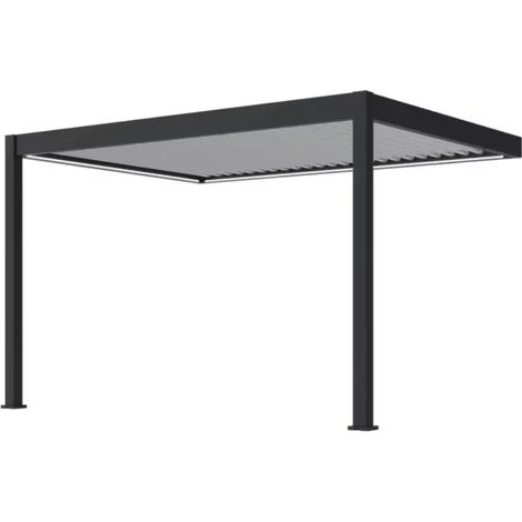 pergola addossata motorizzata ombréa "vs"  in alluminio 399x293x255,8 cm