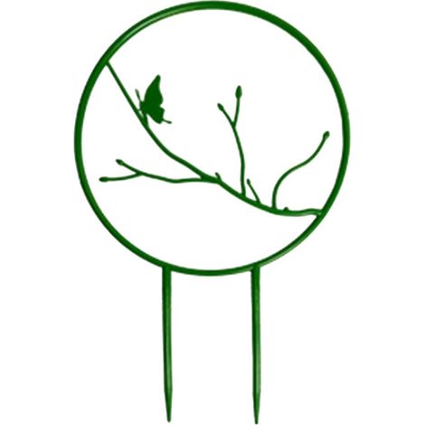 Lntyq Plum Garden Rankgitter für Kletterpflanzen – runde Stützen für Kletterpflanzen (grün, 1 Stück) (1/4)