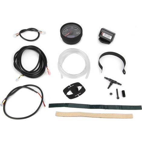 Jauge numérique turbo 2,5 pouces pour auto, 12V, rétroéclairage 7 couleurs, manomètre universel de suralimentation. (1/5)