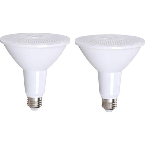 Lot de 2 Ampoule LED 18W E27 PAR38 LED Ampoule Réflecteur 18W équivalent Ampoule Halogène 150W, 1800LM, Blanc Chaud 3000K (3000K) (1/5)