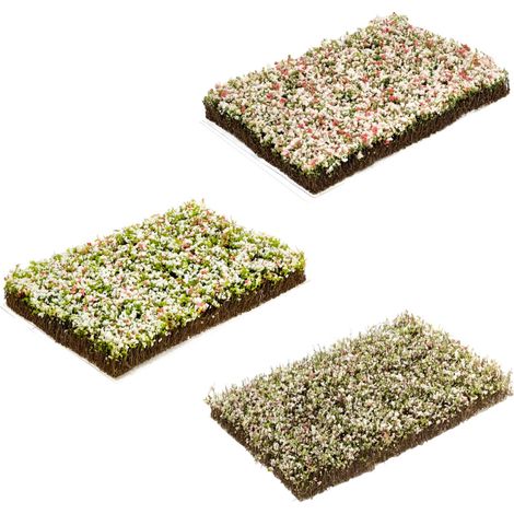 Grupos de plantas ornamentales en miniatura, 3 piezas, -D