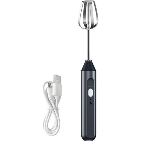 MéLangeur à Main éLectrique, Fouet en Acier Inoxydable, MéLangeur à Immersion Sans Fil, Fouet, Mousseur RéGlable à 3 Vitesses (1/5)
