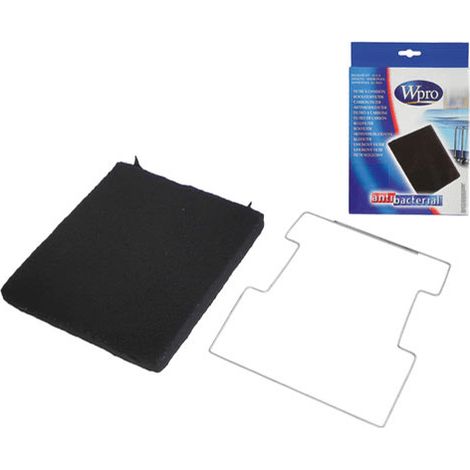 FILTRE CHARBON + SUPPORT pour HOTTE WHIRLPOOL - 480181700586 (1/2)