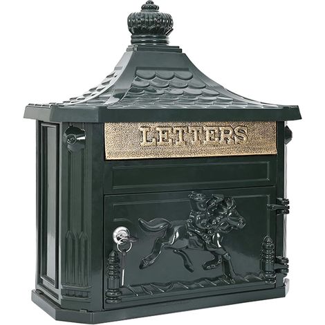Cassetta Postale da Muro con porta Verde 40,5 x 16 x 45 cm vidaXL (1/5)