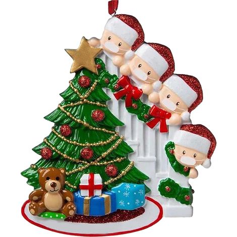 Décoration De Noël - Père Noël À Accrocher - Pour Portes Fenêtres Arbre De Noël - PVC Brillant - Personnalisable Au Marqueur - 1 Pièce (1/5)