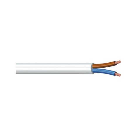 poly pool - 5 m cavo h03vv-f 2 x 0,75 mm² bianco