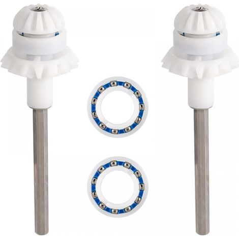2 Pièces Nettoyeur Piscine pour MX8 MX8EL MX6 MX6EL Elite, Accessoires Mise Point l'arbre d'Entraînement Nettoyeur Piscine Rechange Nettoyeur Piscine pour Zodiac, avec Roulement Roue Moteur (1/5)