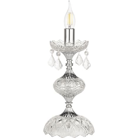 Lampada da tavolo DALLAS a candela Cromo 16x34 cm (1/2)