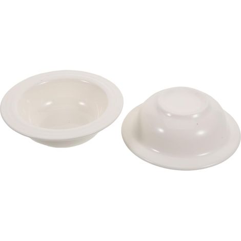 Plaque Arôme pour Bougies Parfumées en Céramique Blanche, Forme Chapeau, 2pcs, Support Anti-débordement pour Diffusion D'arôme la Maison (1/5)