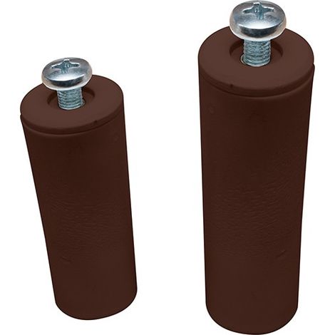 BUTÉE DE VOLET AVEC VIS MARRON - 40MM