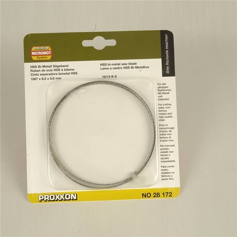 Hoja de sierra de banda bimetal PROXXON 28172 para MBS 240 / E