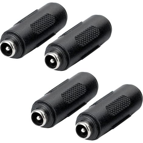 Adaptateur Alimentation Femelle-Femelle - Prise DC 5,5 x 2,1 mm - Pour Tournettes CCTV Caméras de Surveillance - Lot de 4 (1/5)
