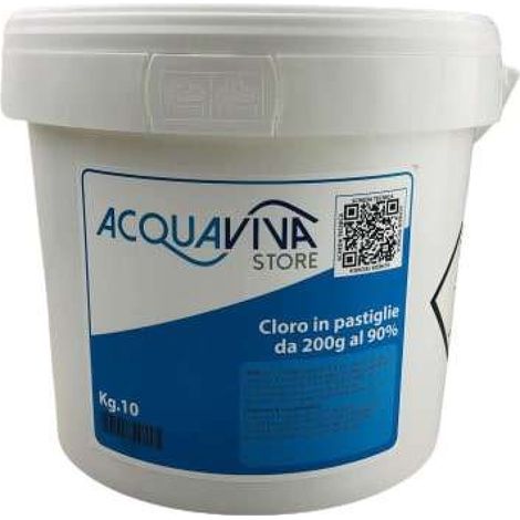 Cloro in pastiglie da 200g confezione da 10Kg