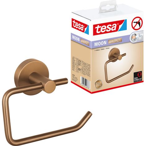 tesa MOON BRONZE Toilettenpapierhalter Klebstoff Metall (1/5)
