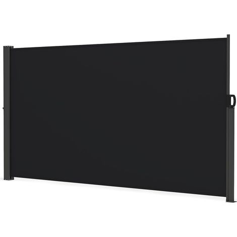 Goplus – Store banne rétractable 3x1,6m – Tissu polyester imperméable – Cadre aluminium antirouille – Brise-vue pliable pour balcon et jardin (1/5)