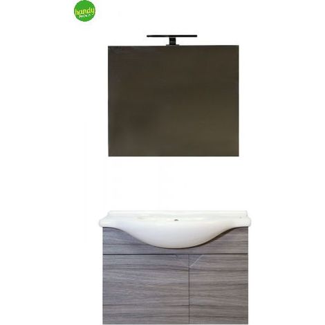 composizione bagno sospesa Mobo Louis 85cm Palissandro (1/3)