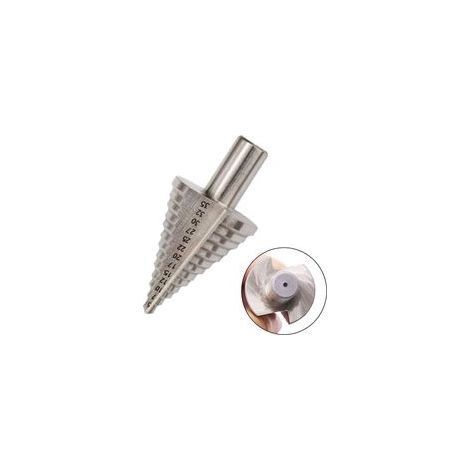Foret conique étagé, 13 étapes 5 mm35 mm HSS Foret étagé 4241 Foret étagé Outil de coupetrou en titane à pointe conique à pointe hexagonale Kit d'outils HSS pour acier, bois, plastique, etc (1/5)