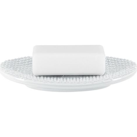 Jabonera Loza MERO Blanco Spirella (1/2)