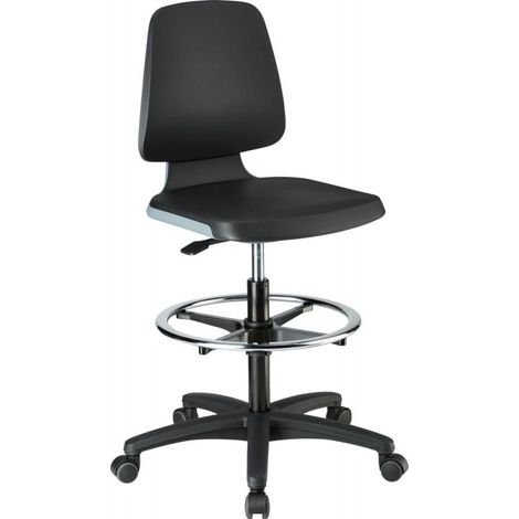 Sedie Labsit Formato 4 Antracite Schiuma Inter, Con Ruote
