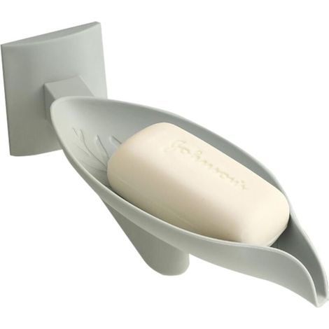 Shower Soap Dish – Wall-Mounted Soap Holder, Shower Soap Dish without Drilling, Shower Organizer, Sponge Holder, Decorative Soap Holder for Scrub Brushes (1/5)