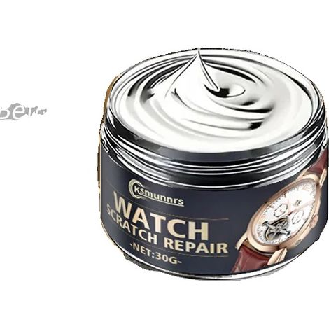 Pasta lucidante per orologi, contenitore da 100 g, adatta per acciaio inossidabile, ideale per le superfici degli orologi, rimuove efficacemente i graffi, ripristina la brillantezza del metallo (1/5)